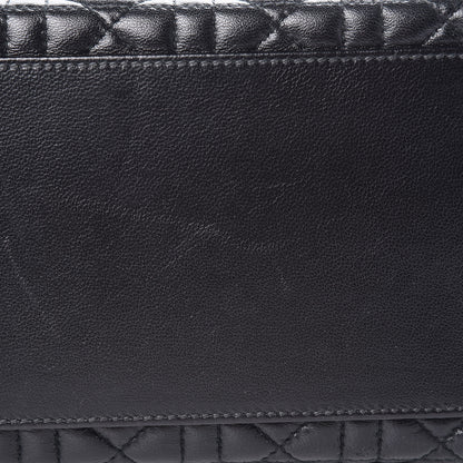 Christian Dior Lambskin Cannage Medium Lady Dior Black 10 of 12