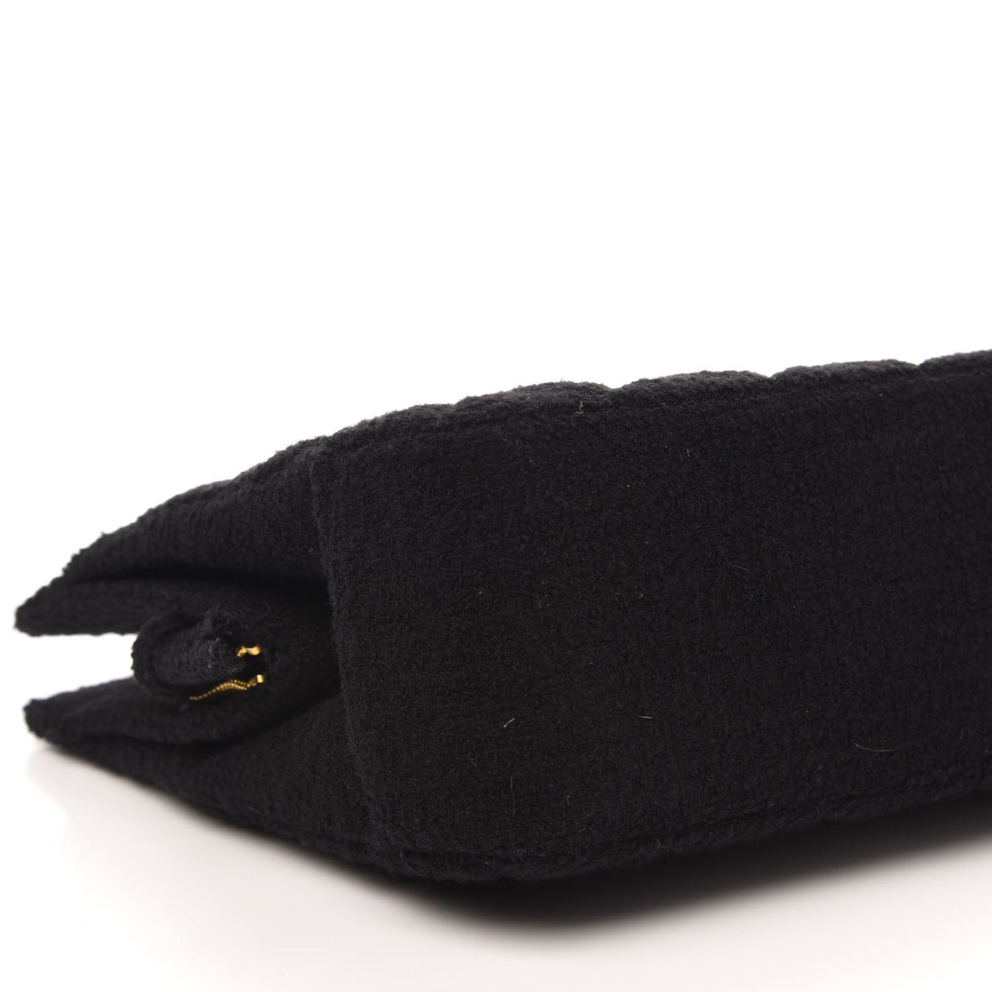 Jersey Quilted Shopping Tote Black