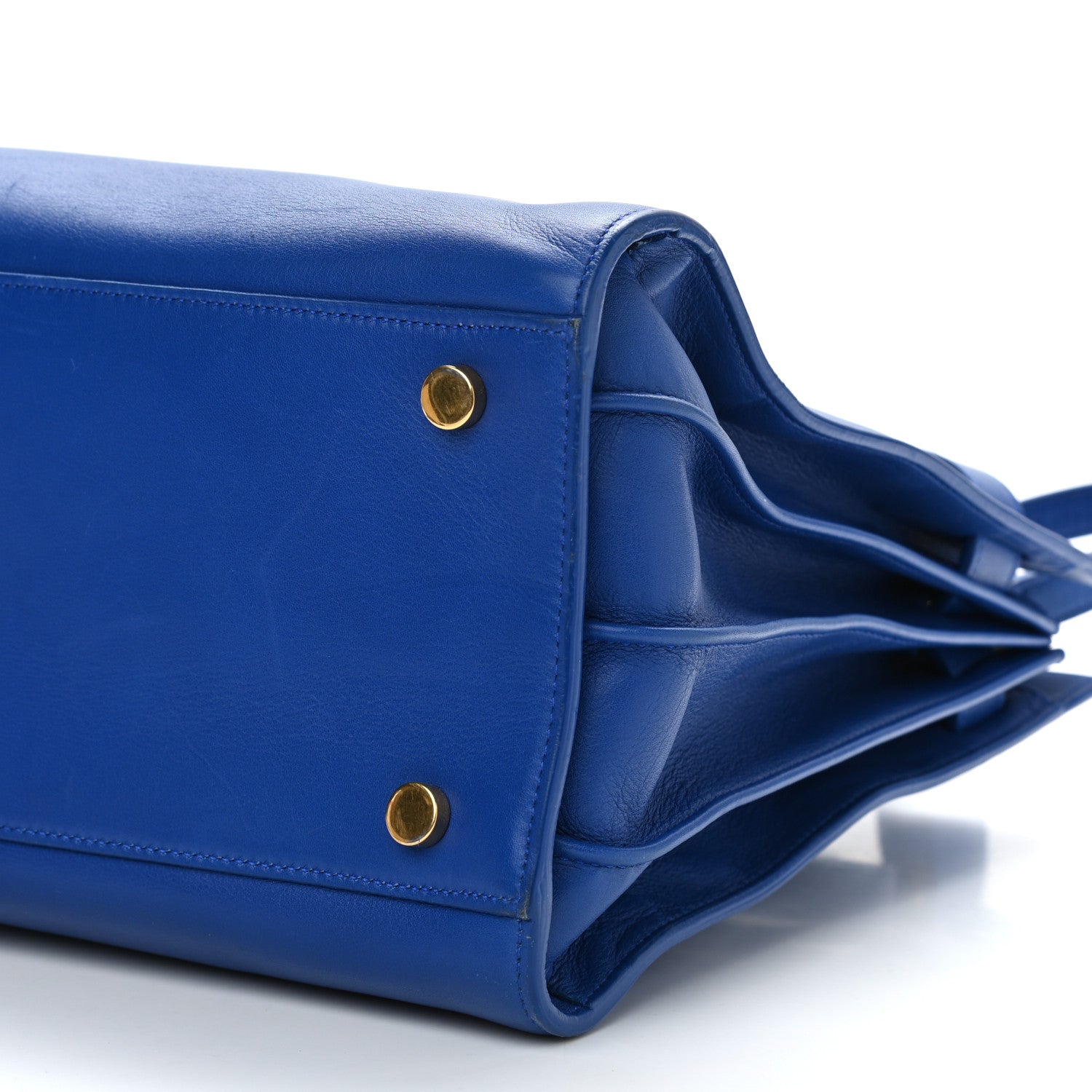 Saint Laurent Calfskin Small Sac De Jour Blue Majorelle 11 of 15