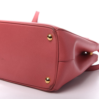 Prada Saffiano Small Galleria Double Zip Tote Fuxia 11 of 14