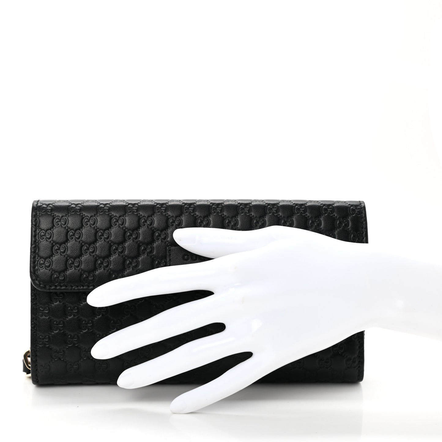 Soft Microguccissima Continental Zip Wallet Black