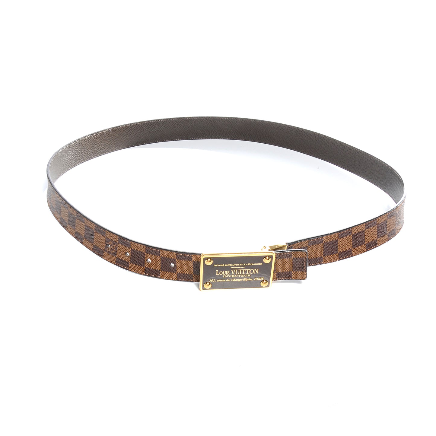 Damier Ebene Inventeur Reversible Belt 110 44