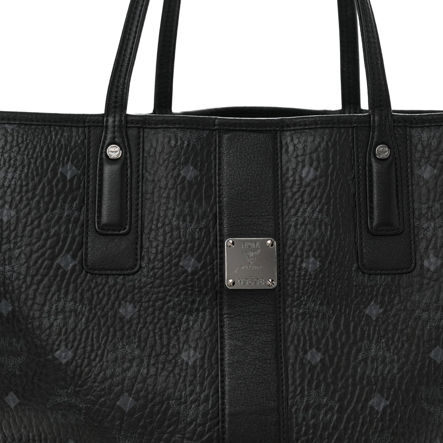 Visetos Medium Liz Reversible Shopper Tote Black