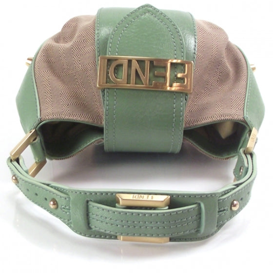 Canvas Leather Studded Hand Bag