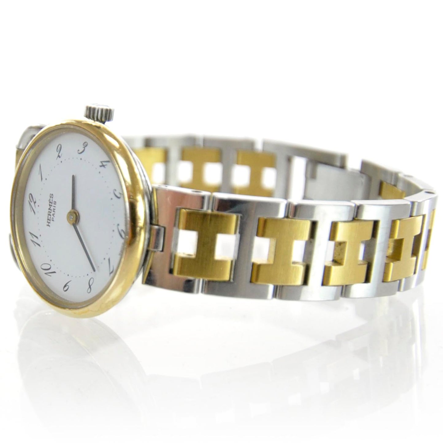 Stainless Steel 25mm Arceau Clipper Quartz Watch Gold