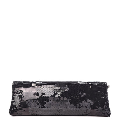 Prada Sequin Clutch Black 1 of 10
