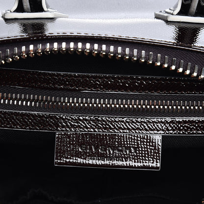 Givenchy Patent Mini Tri-Color Antigona Black White Brown 8 of 9
