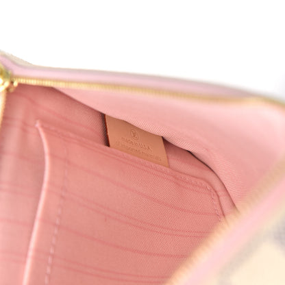 Louis Vuitton Damier Azur Neverfull MM GM Pochette Rose Ballerine 6 of 7