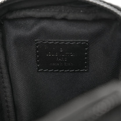 Louis Vuitton Calfskin Monogram Shadow Double Phone Pouch NM Black 6 of 10