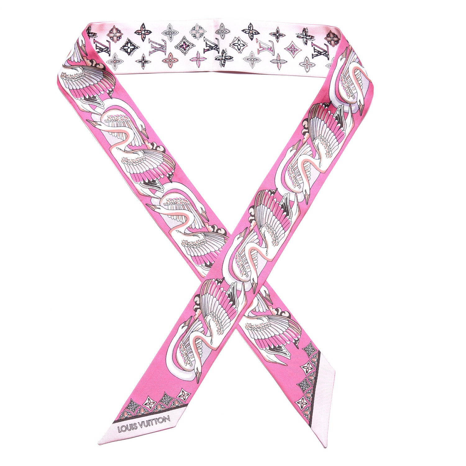 Louis Vuitton Silk Monogram Innocence BB Bandeau Rose 1 of 4