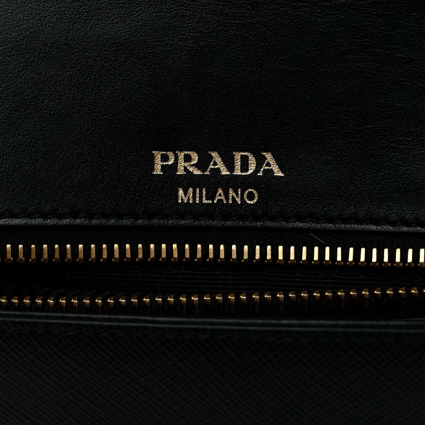 Saffiano Flap Shoulder Bag Black