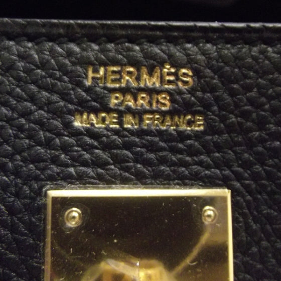 Togo Birkin 40 Noir