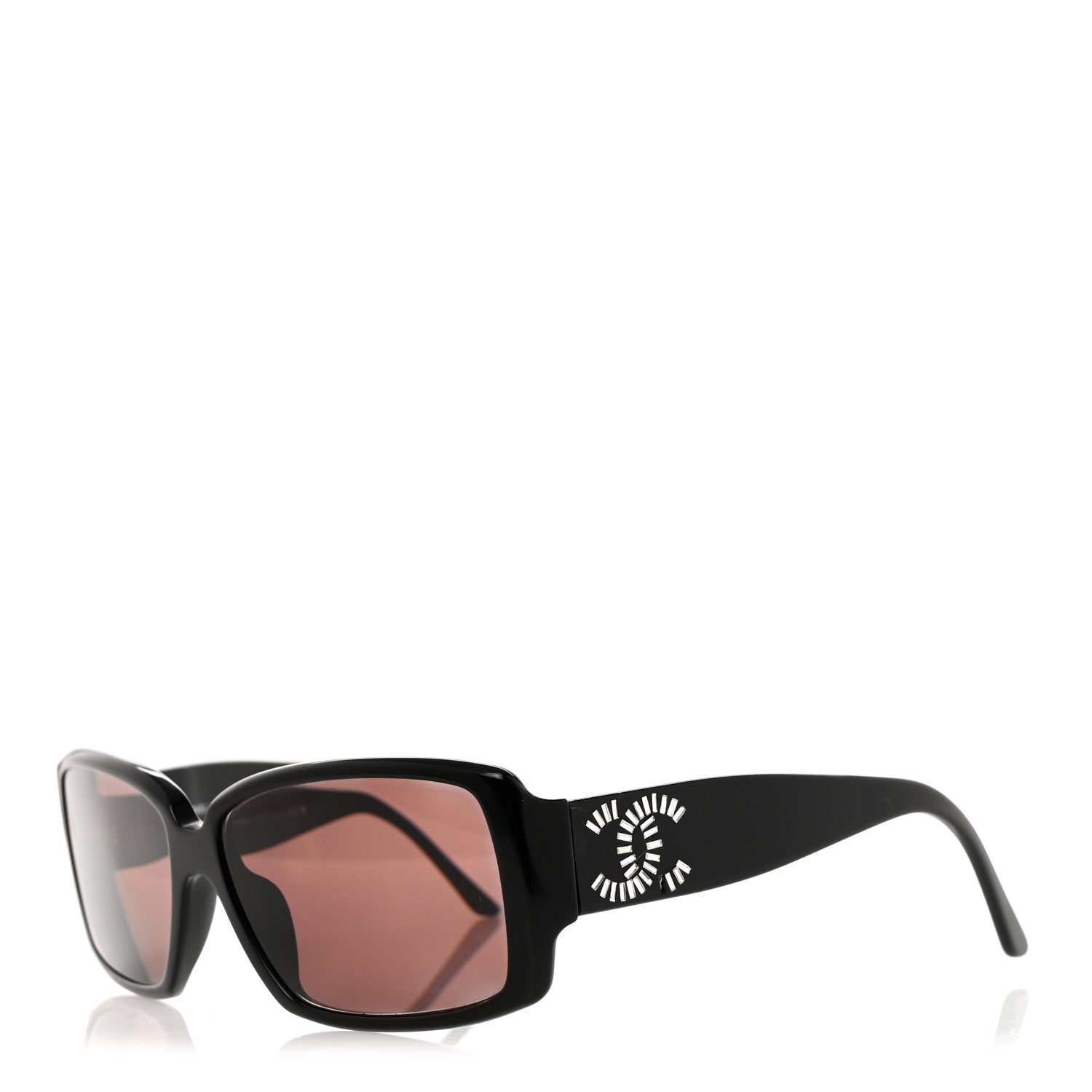 Chanel Crystal Baguette Prescription CC Sunglasses 5114-B Black 1 of 8