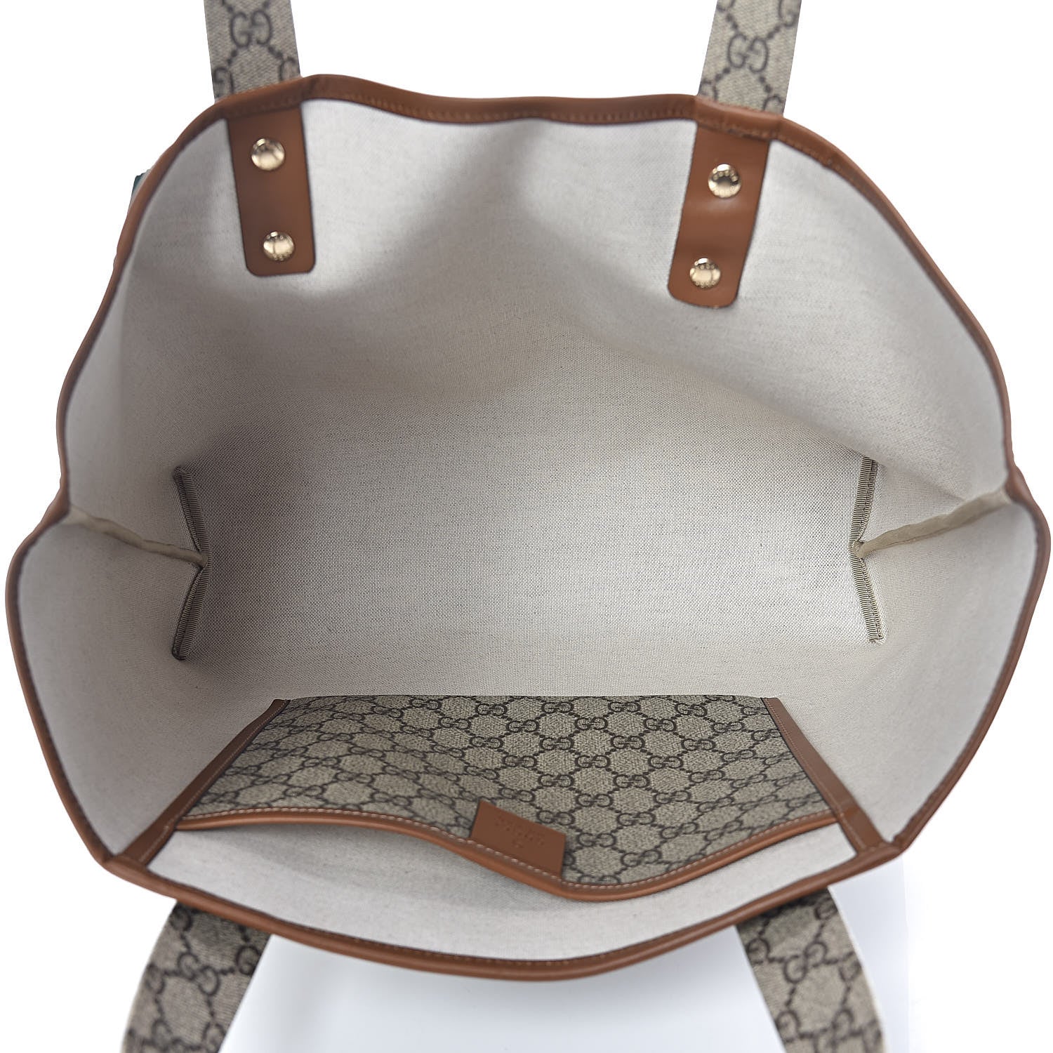 Gucci GG Plus Monogram Medium Signature Web Loop Tote Brown 7 of 10