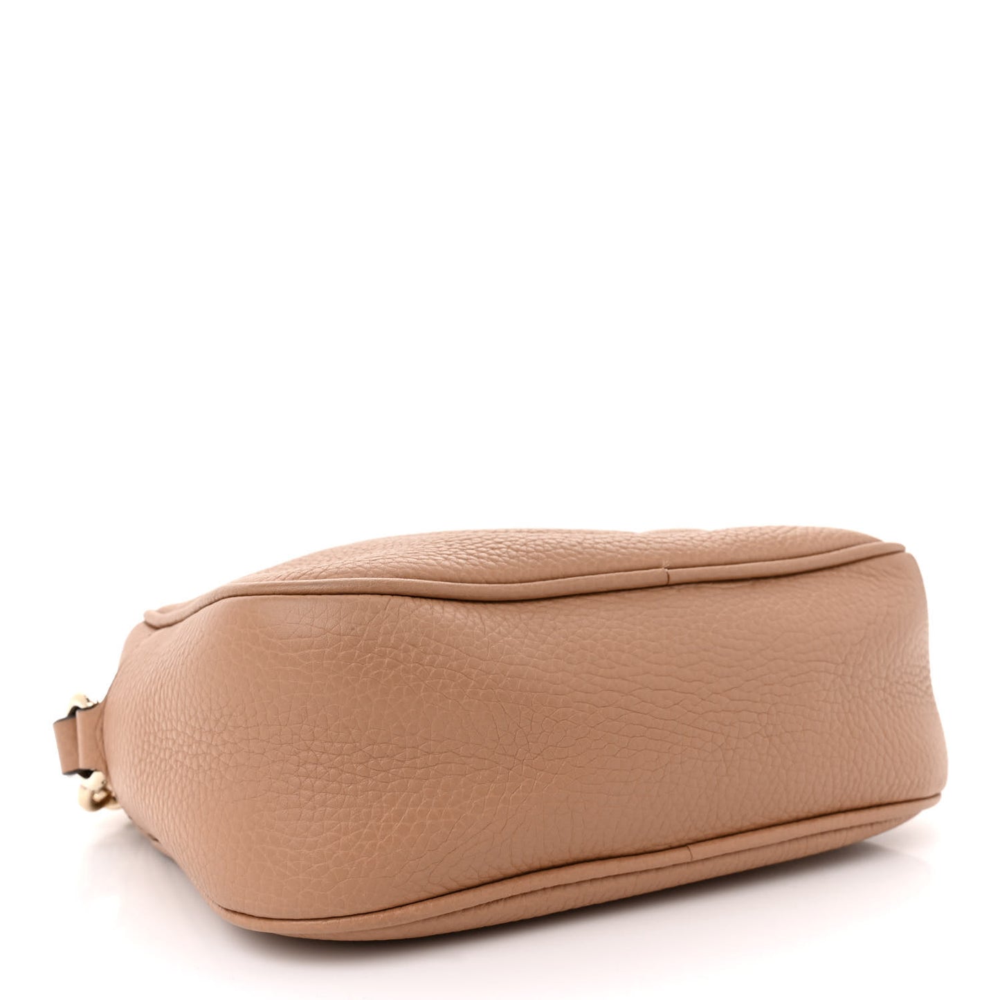 Pebbled Calfskin Small Soho Disco Bag Camelia