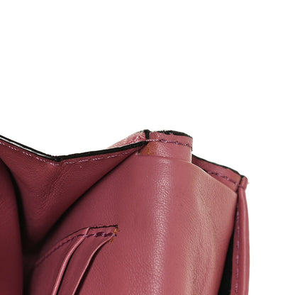 Burberry Grainy Calfskin House Check Wellington Wallet Pink 10 of 10
