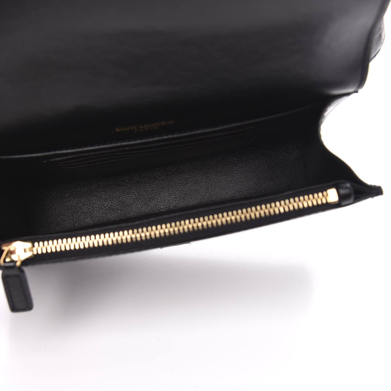 Saint Laurent Smooth Calfskin Monogram Kate Belt Bag Black 4 of 8