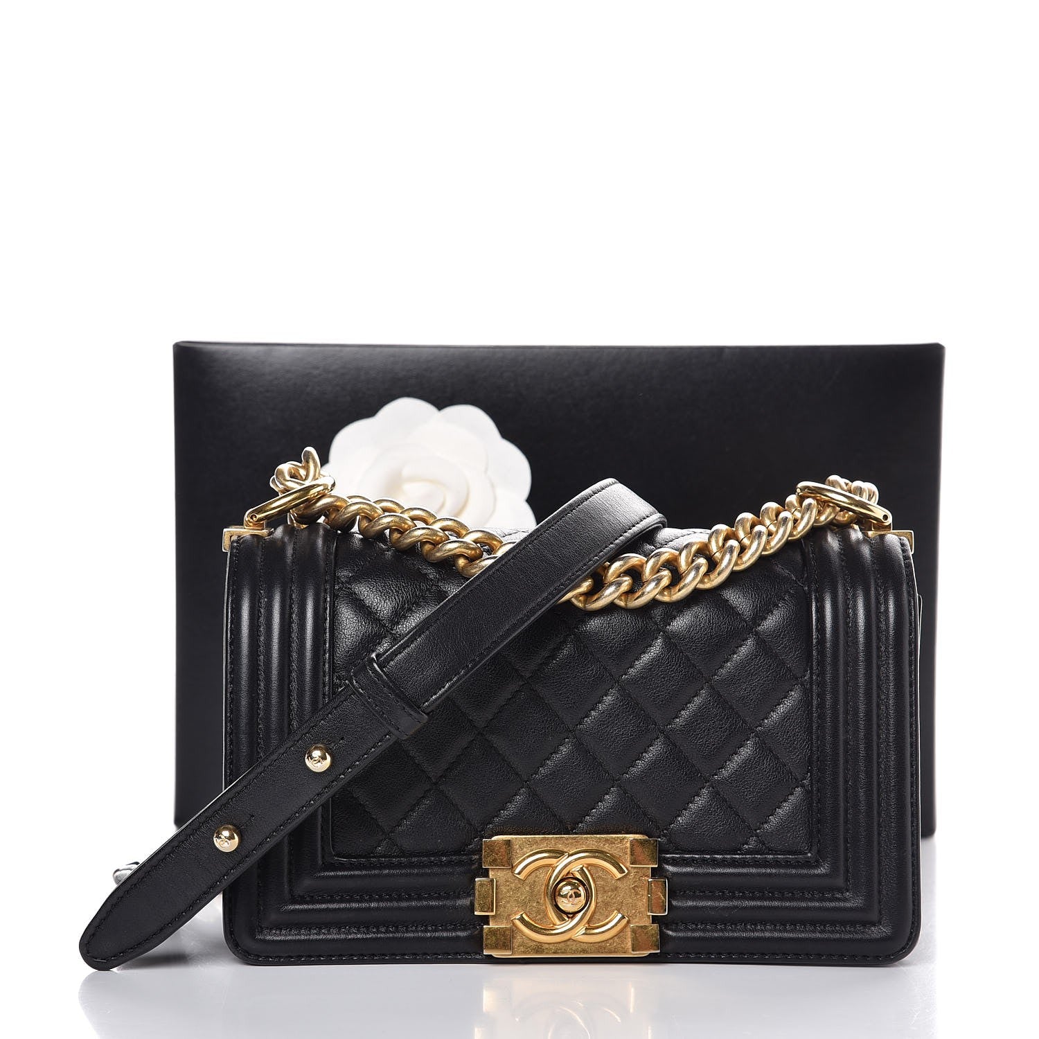 Chanel Calfskin Quilted Small Boy Flap Black 9 of 9