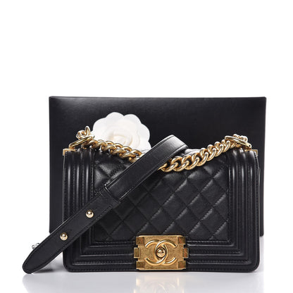 Chanel Calfskin Quilted Small Boy Flap Black 9 of 9