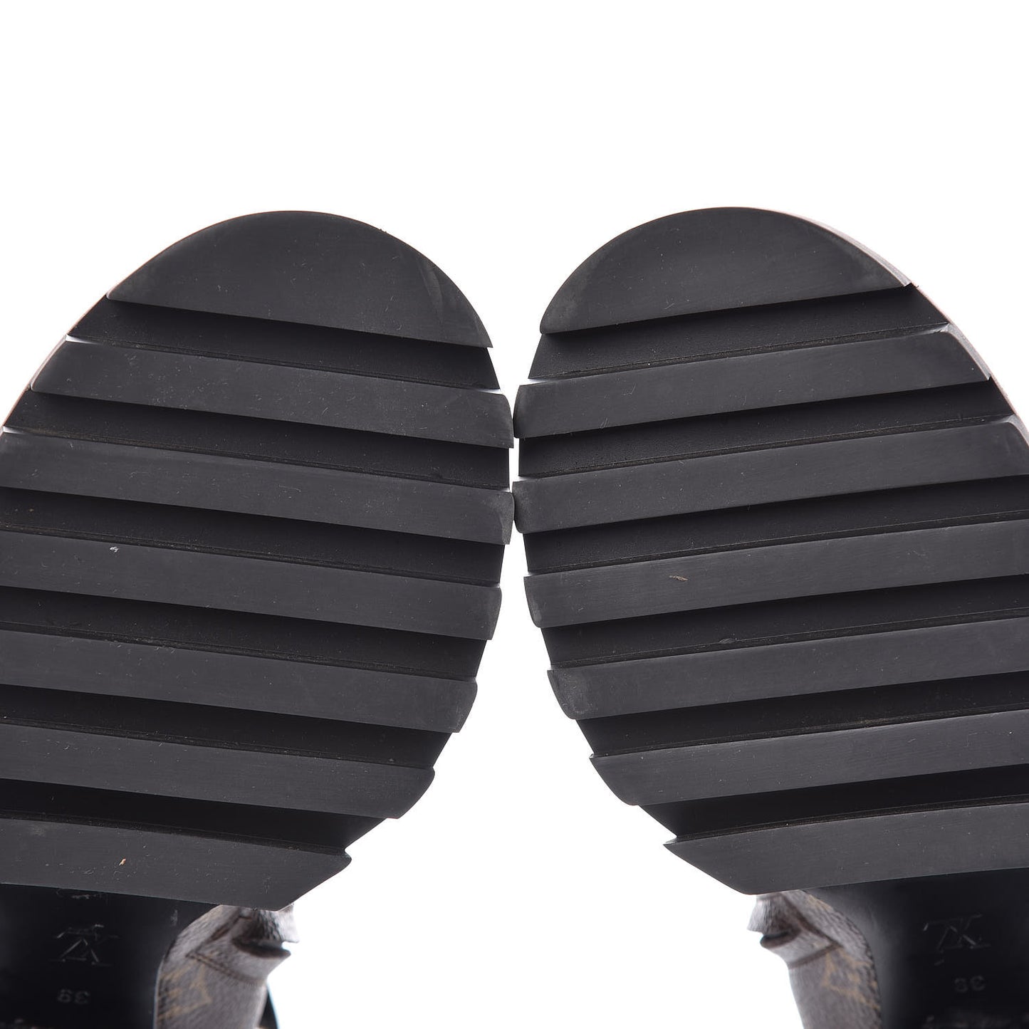 Patent Calfskin Monogram Star Trail Ankle Boots 39 Black