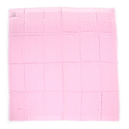 Louis Vuitton Silk Wool Monogram Shawl Velvet Rose 1 of 5