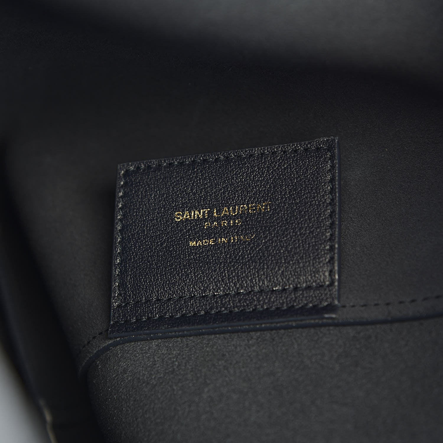 Saint Laurent Calfskin Large Shopping Tote Navy 7 of 11