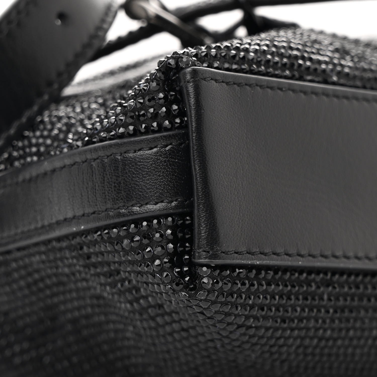 Givenchy Satin Strass Mini Voyou Boyfriend Party Bag Black 9 of 13