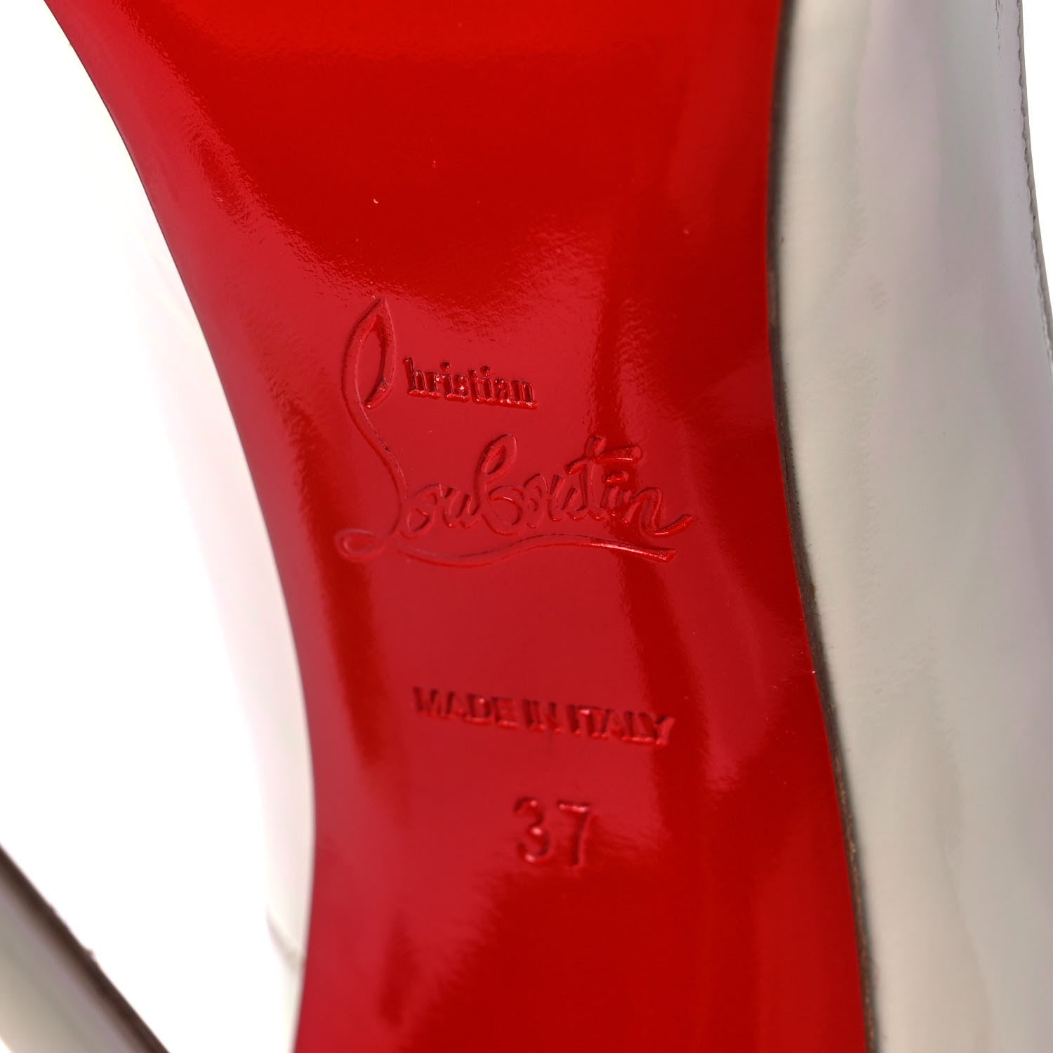 Christian Louboutin Patent So Kate 120 Pumps 37 White 6 of 9