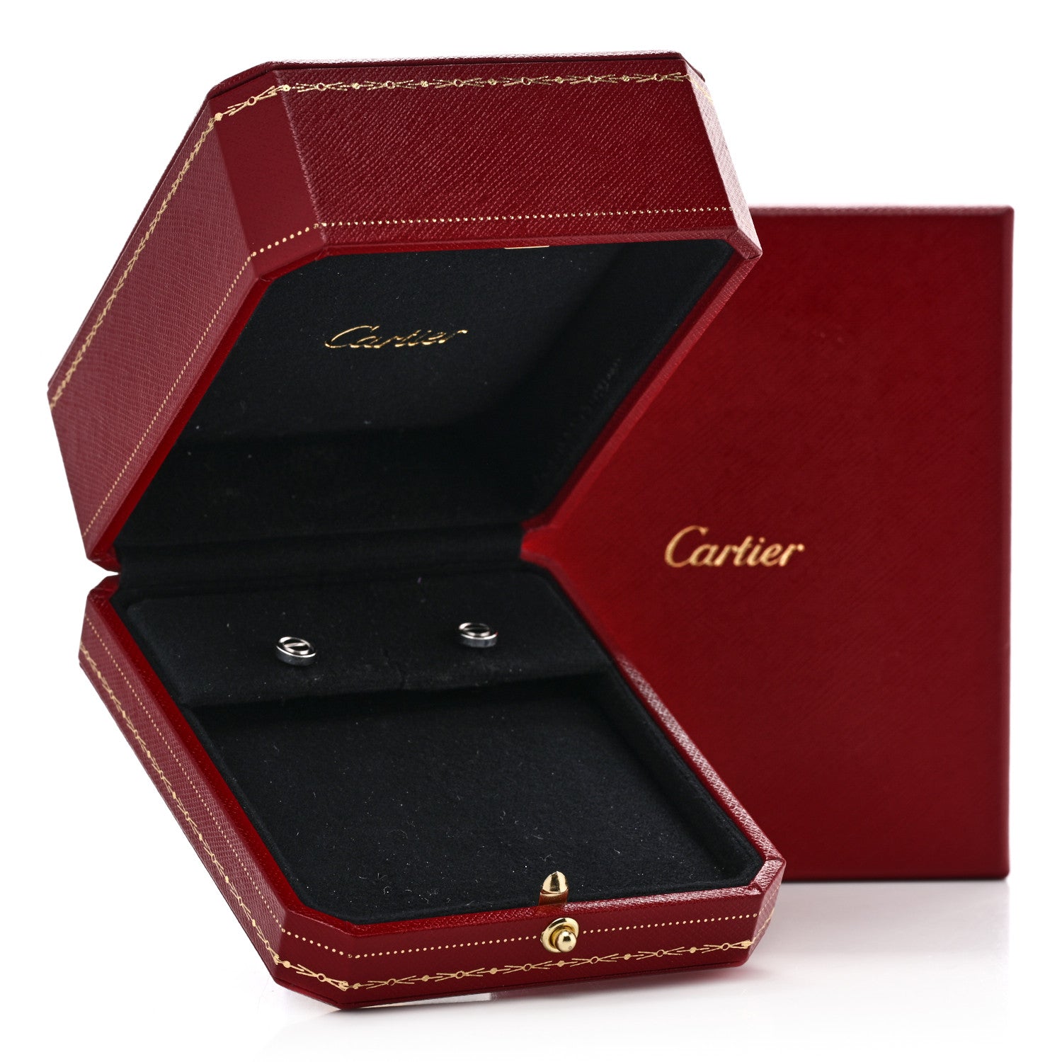 Cartier 18K White Gold LOVE Earrings 5 of 5
