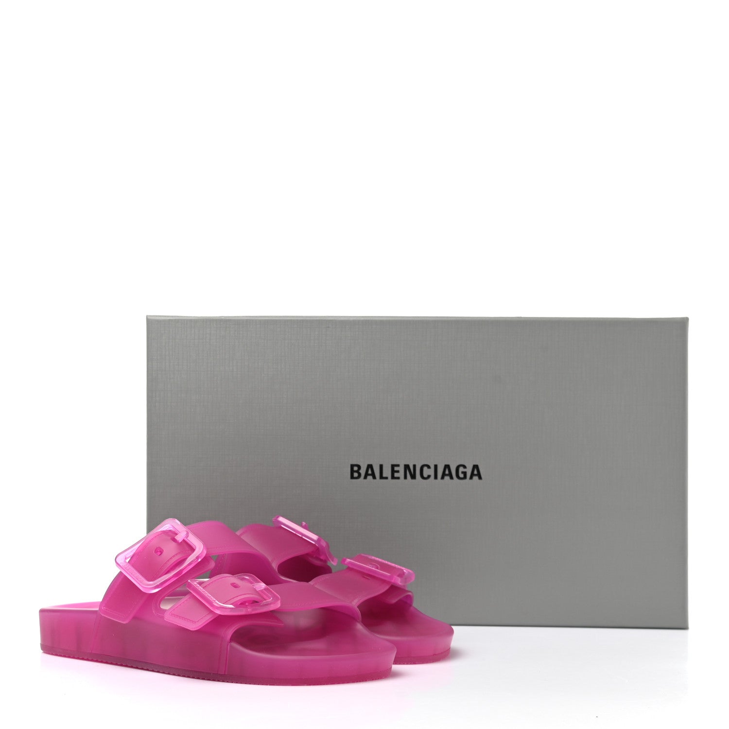 Balenciaga Technical Polyurethane Mallorca Slide Sandals 36 Pink 7 of 7