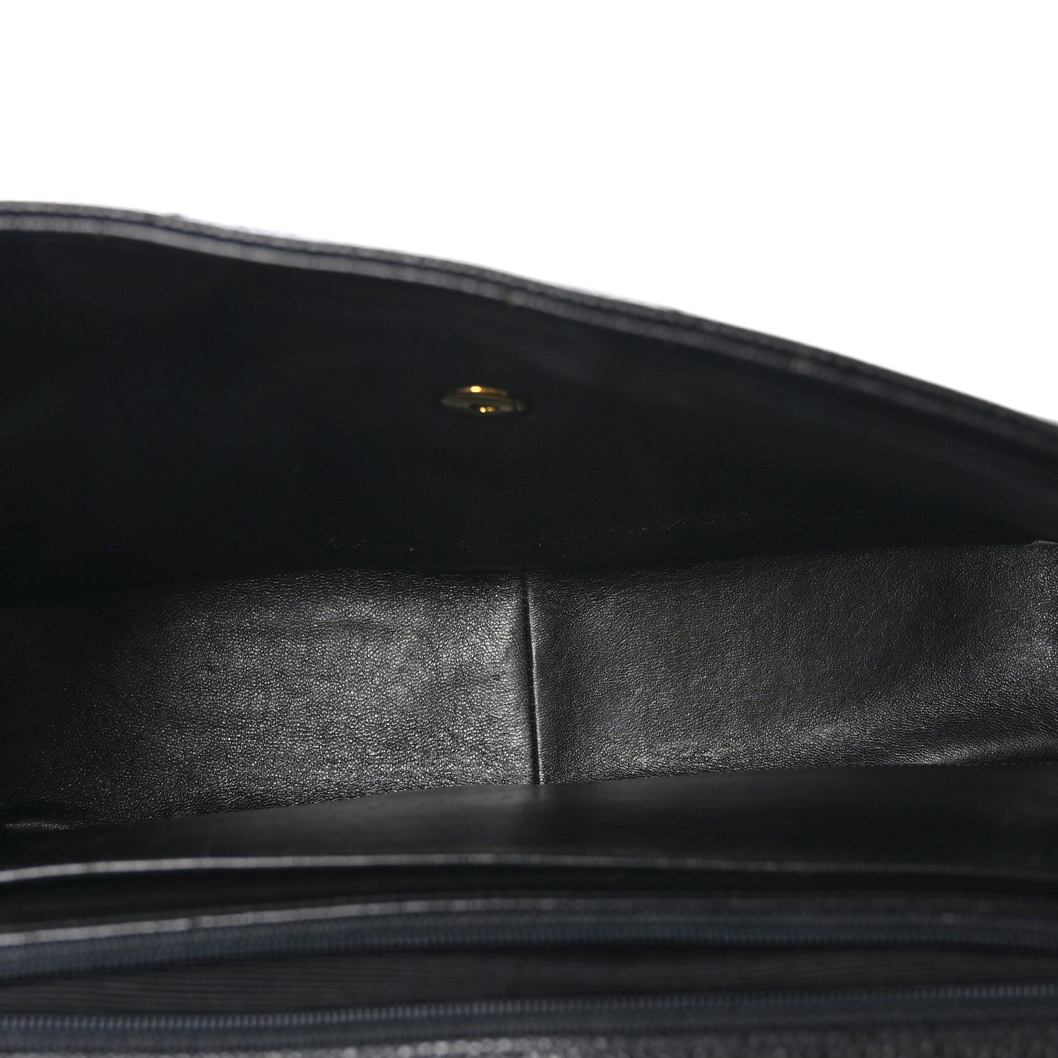 Chanel Caviar Chevron Quilted Jumbo Single Flap Black 5 of 10