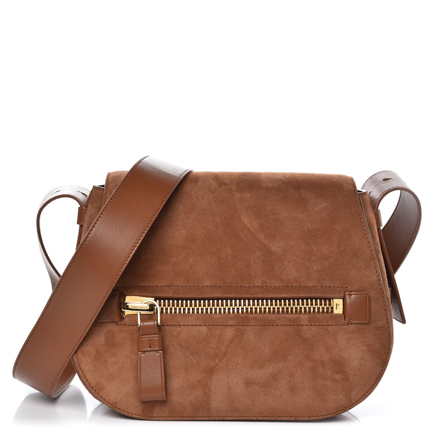 Suede Jennifer Saddle Bag Tobacco