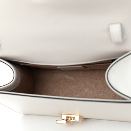Gucci Calfskin Mini Sylvie Top Handle Bag White 4 of 5