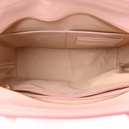 MCM Visetos Leopard Print Medium Anya Shopper Tote  Pink 5 of 10