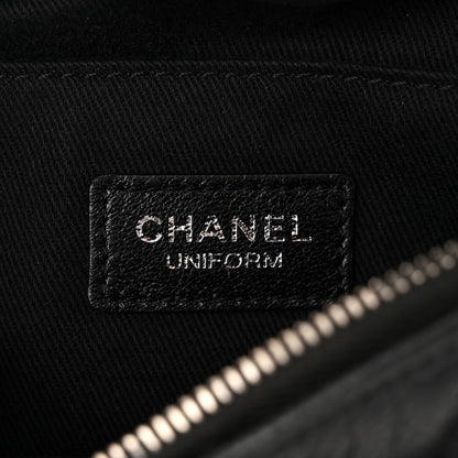 Chanel Grained Calfskin Quilted Waist Belt Bag Black 6 of 14