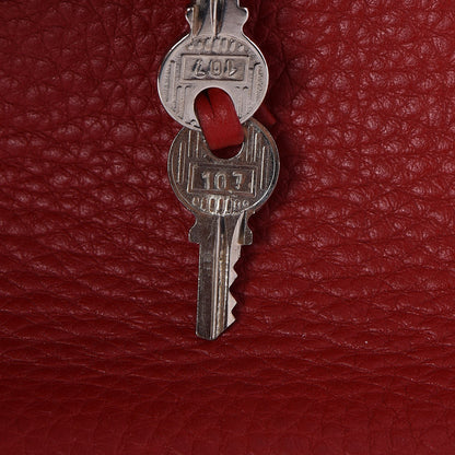 Hermes Taurillon Clemence Birkin 35 Rouge Casaque 8 of 33