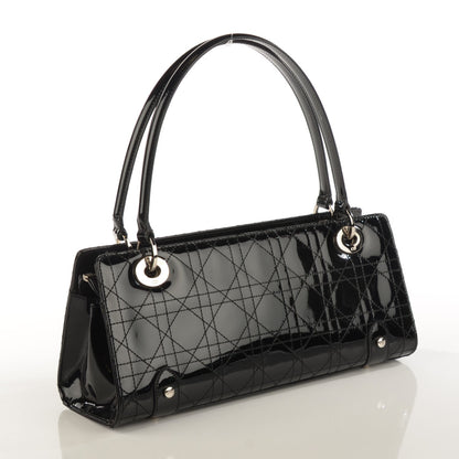 Christian Dior Patent Cannage Stitched East West Lady Dior Black 3 of 7