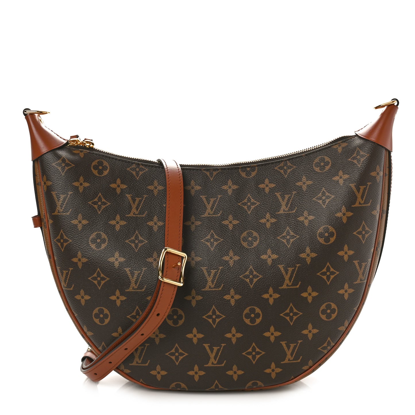 Reverse Monogram Loop Hobo
