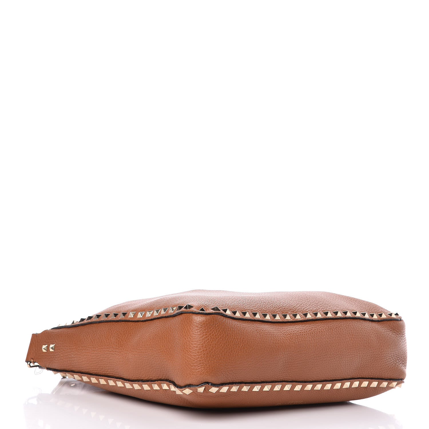 Valentino Garavani Pebbled Calfskin Large Rockstud Flip-Lock Messenger Bag Light Cuir 4 of 16