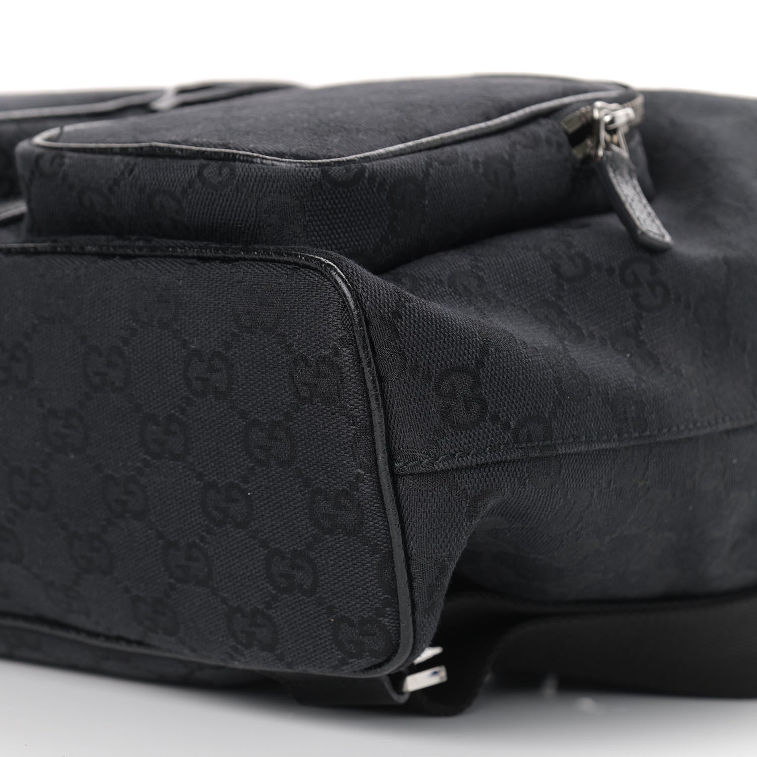 Gucci GG Monogram Single Buckle Backpack Black 10 of 10