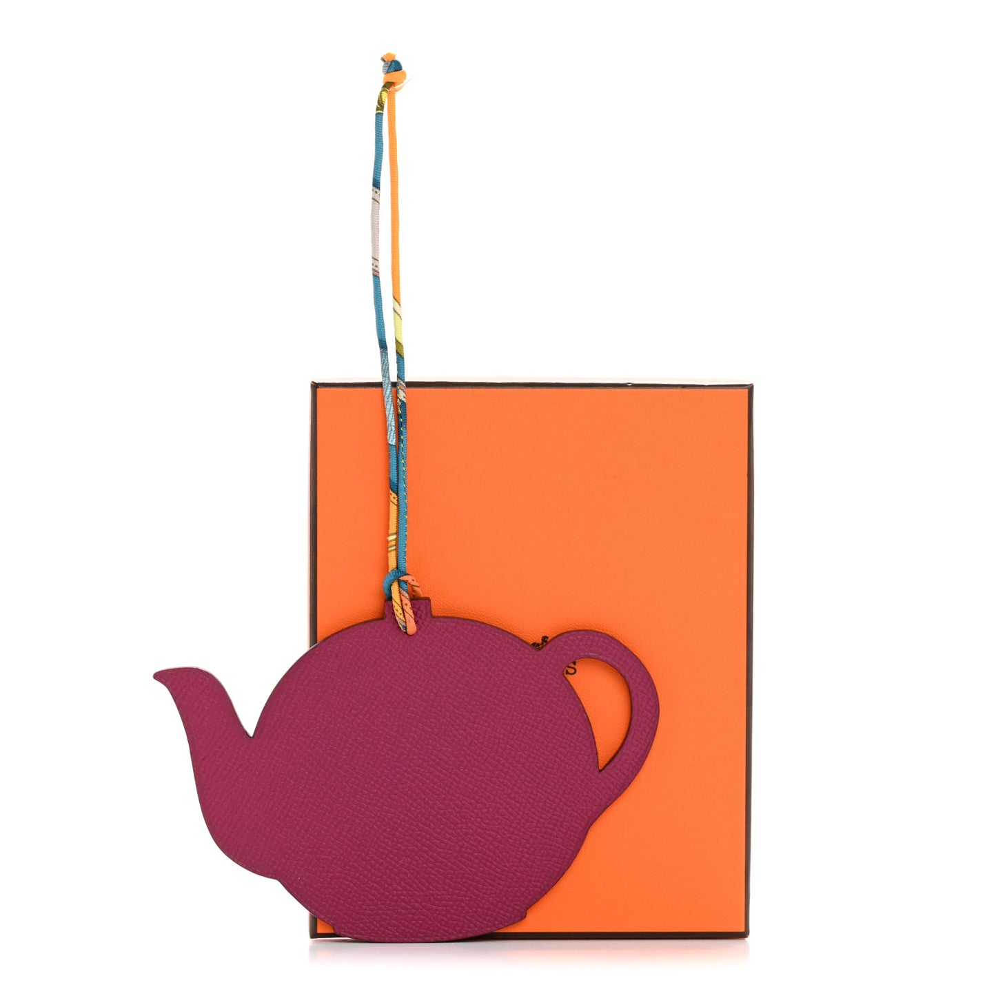 Togo Epsom Petit H Teapot Bag Charm GM Cobalt Anemone