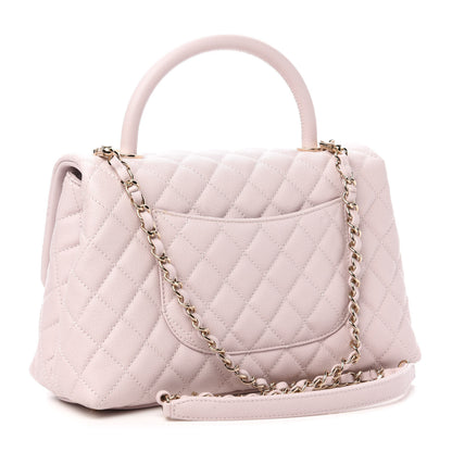 Chanel Caviar Quilted Small Coco Handle Flap Lilas Lilac 3 of 11