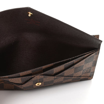 Louis Vuitton Damier Ebene Long Origami Wallet 5 of 8