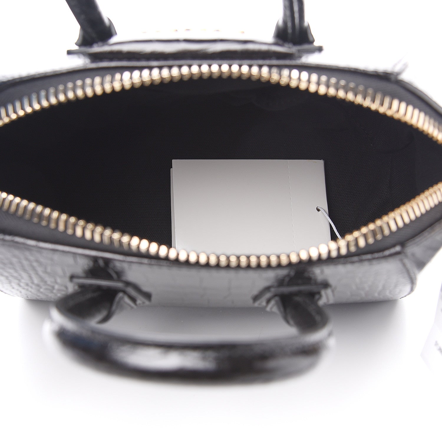 Givenchy Calfskin Crocodile Embossed Mini Antigona Black 4 of 9