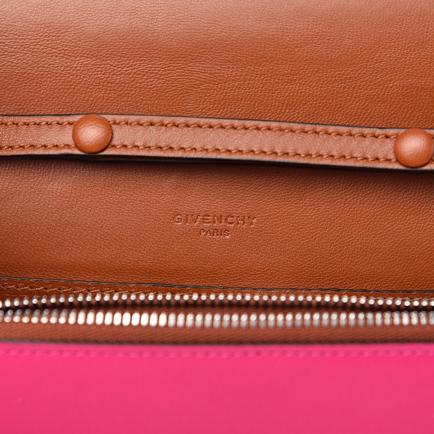 Givenchy Lambskin Emblem Chain Wallet Cyclamen 6 of 14