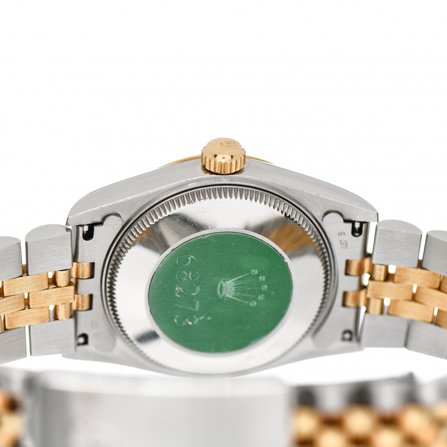 Rolex Stainless Steel 18K Yellow Gold 31mm Oyster Perpetual Datejust Watch White Roman 68273 4 of 4