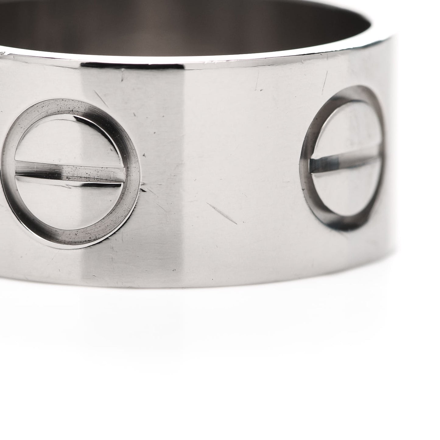 18K White Gold 11mm LOVE Ring 66 11.5