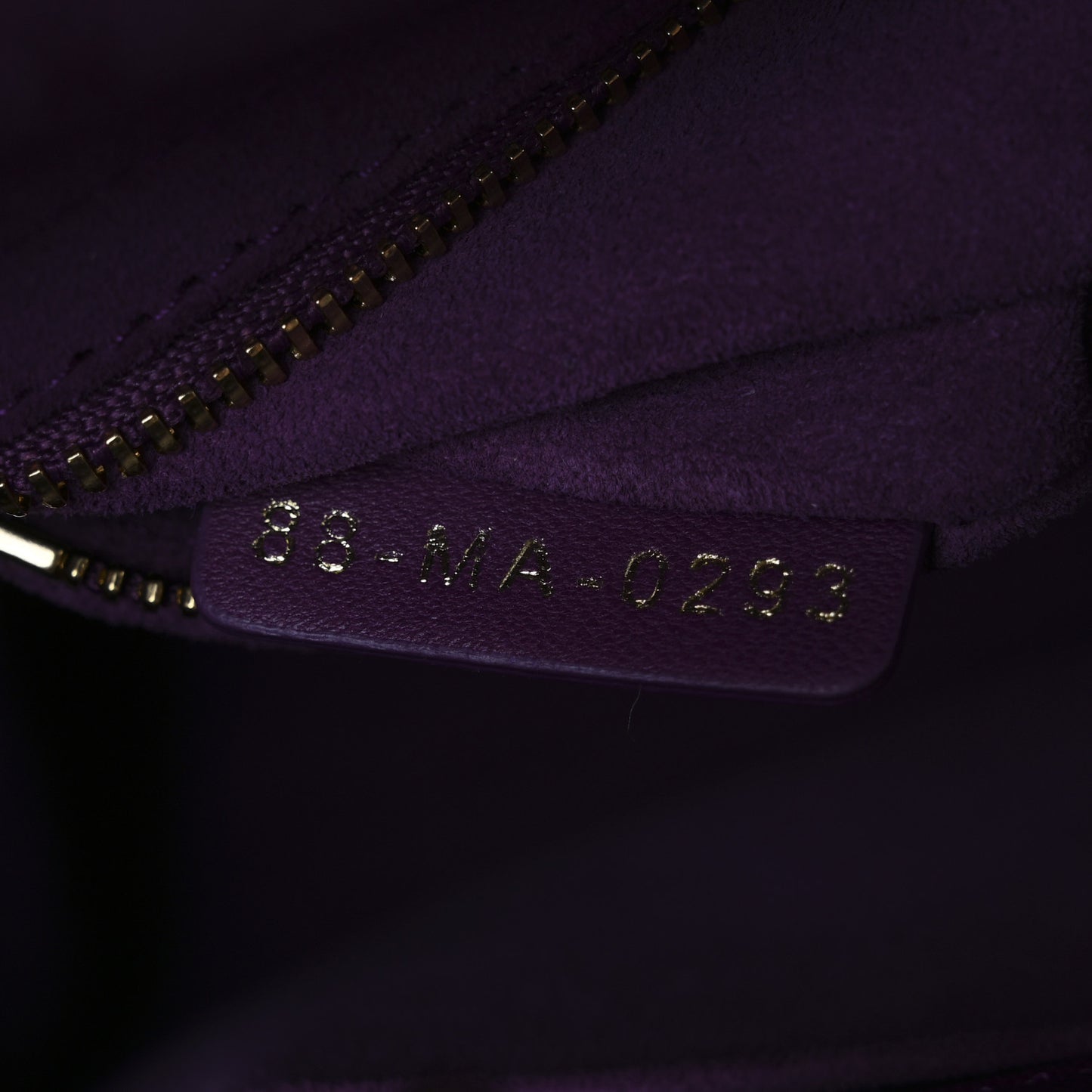 Lambskin Cannage Small My ABCDior Lady Dior Purple