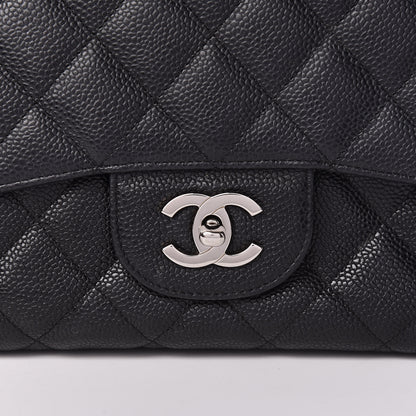 Chanel Caviar Quilted Jumbo Single Flap Black 16 of 17
