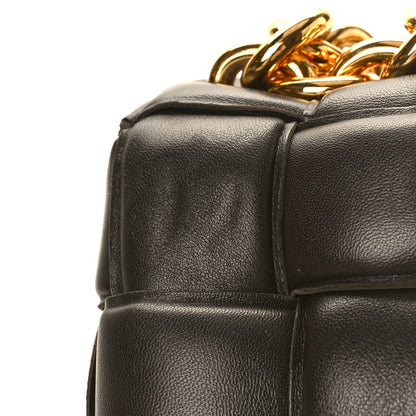 Bottega Veneta Lambskin Maxi Intreccio Padded Chain Cassette Crossbody Bag Fondant 12 of 12